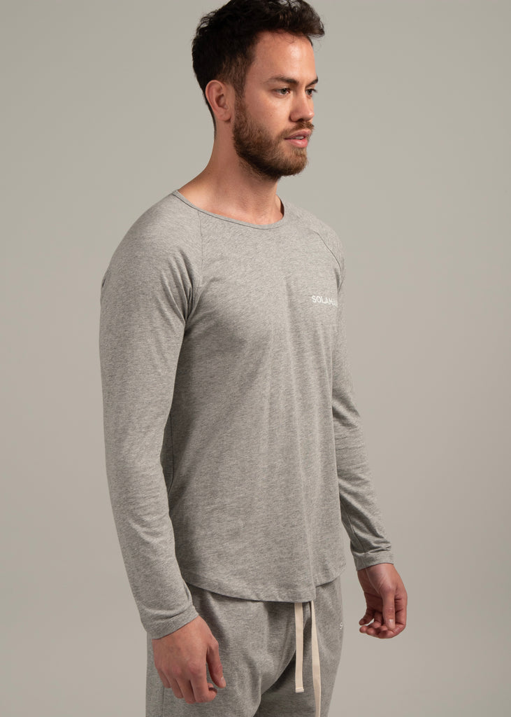 LUNAR PJ Long Sleeve Top - Grey Marle