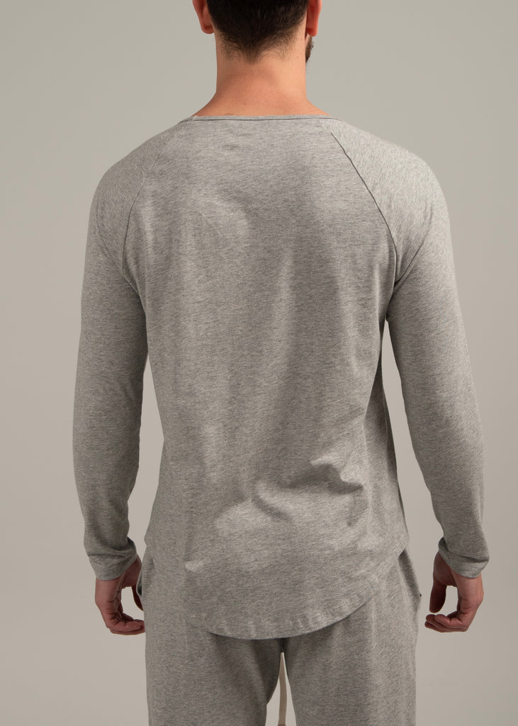 LUNAR PJ Long Sleeve Top - Grey Marle